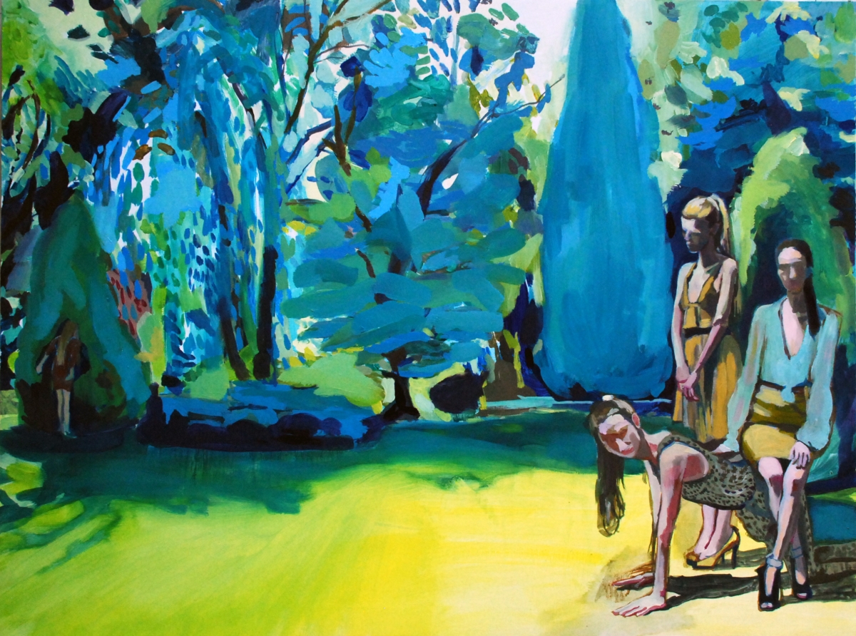 The Hunt (2012), oil on panel, 18 x 24 in. (Kimia Ferdowsi Kline)