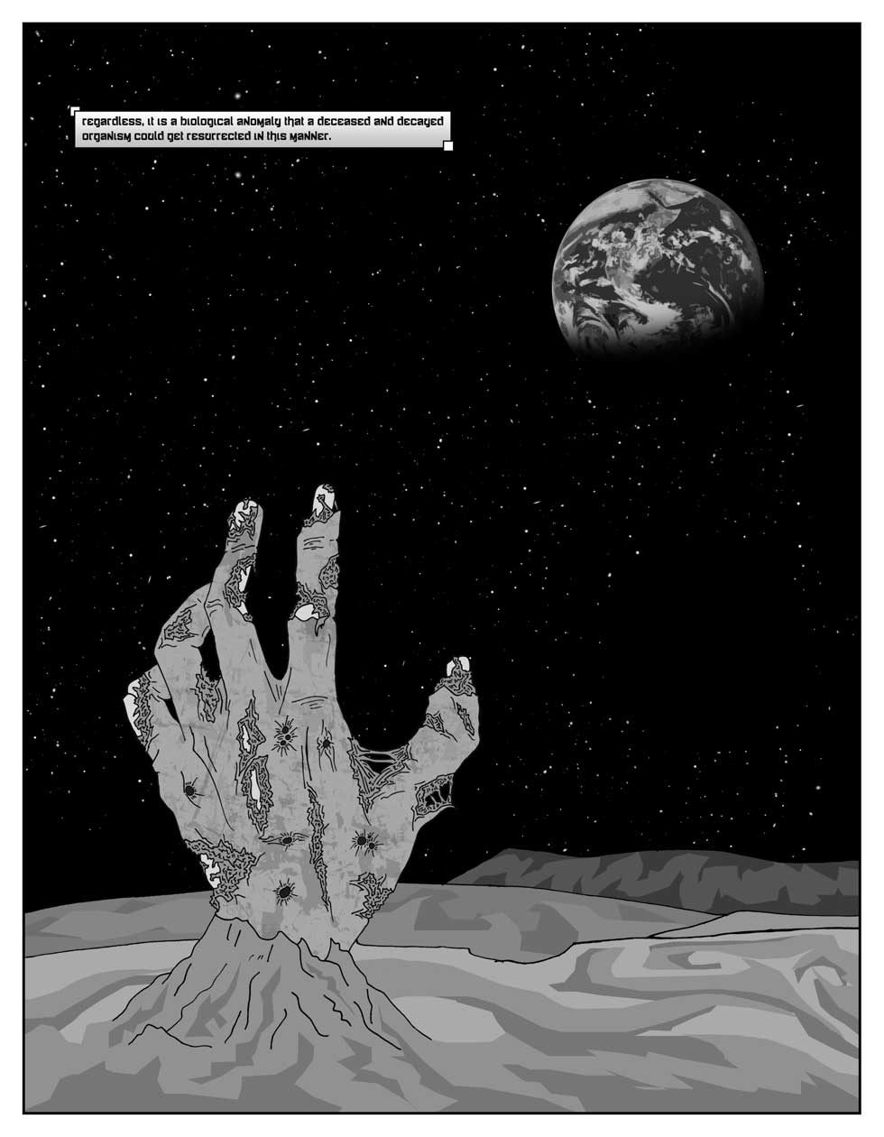 From Volume Three: "The Moon Graveyards" by Kailash Iyer. (Comix.India)