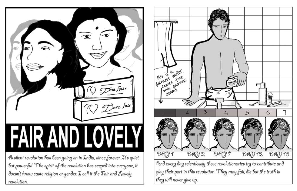 From Volume Five: "Fair & Lovely" by Nandita Basu. (Comix.India)