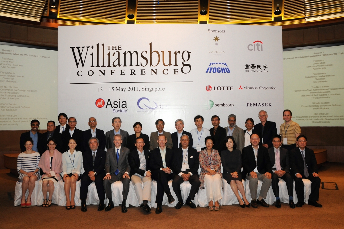 The Williamsburg Conference, Singapore, May 2011.