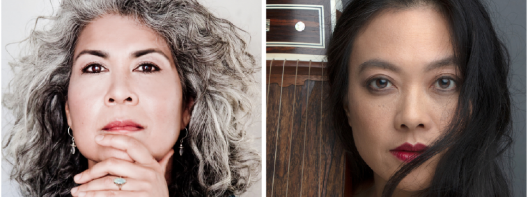 Headshots of Jen Shyu and Sumi Tonooka,