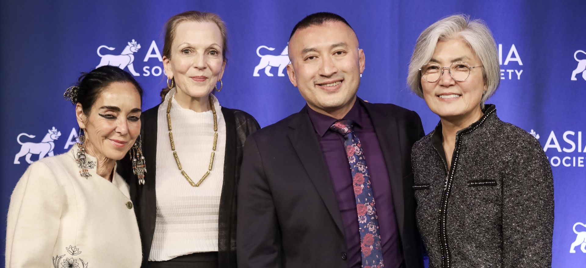L-R: Shirin Neshat, Alexandra Munroe, Huang Ruo, Kyung-wha Kang