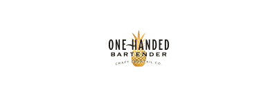One handed bartender logo