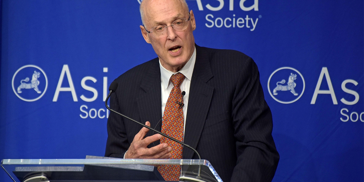 Hank Paulson on Why China and U.S. Can't Easily Be 'Decoupled' | Asia Society