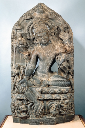 Bodhisattva Avalokiteshvara in the Form of Khasarpana Lokeshvara. India, Bengal. Pala period (8th-12th century), late 11th-early 12th century. 