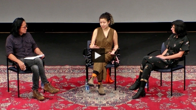 Filmmaker Stephen Maing discusses ‘Ascension‘ with the film‘s director Jessica Kingdon and producer Kira Simon-Kennedy on stage at Asia Society New York