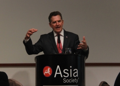 Jim DeMint at Asia Society Hong Kong on May 21, 2014. (Asia Society Hong Kong Center)