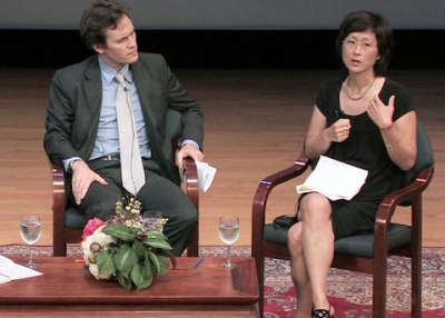 John Delury and Katharine Moon at the Asia Society on June 29, 2009. (Asia Society)