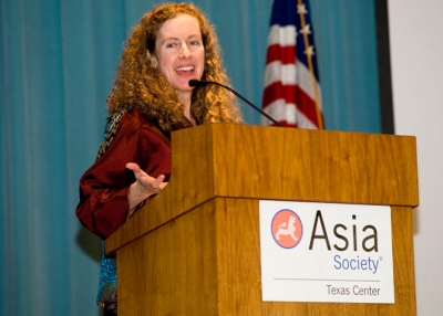Dr. Jennifer Turner, head of the China Environment Forum at the Woodrow Wilson International Center for Scholars, at a recent lecture/luncheon hosted by Asia Society Texas Center. (Jeff Fantich Photography)
