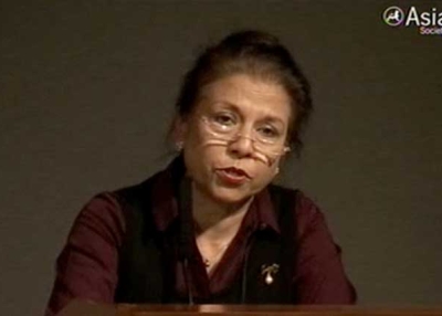 Farzana Shaikh, author of Making Sense of Pakistan, at the Asia Society, Nov. 18, 2009.