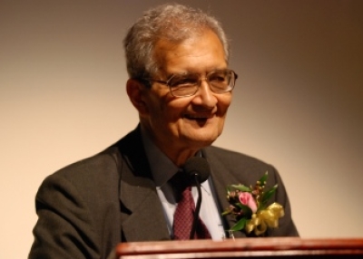 Dr. Amartya Sen, winner of the 1998 Nobel Memorial Prize in Economic Sciences. 