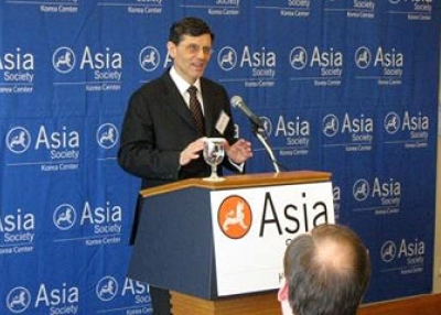 Dr. Hans-Ulrich Seidt in Seoul on Apr. 16, 2010. (Asia Society Korea Center)