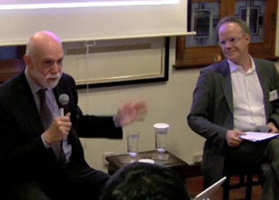 Richard Armstrong (L) and Hans Ulrich Obrist (R) speaking before Asia Society members in Hong Kong on May 27, 2010. (57 min.) 