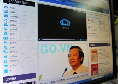 This picture taken on May 20, 2010 shows the home page of the Vietnam's pilot social networking site go.vn which has just been launched. The Vietnamese government has launched its own social networking site, after allegations that it restricted Facebook and haked numerous websites with political content. (Hoang Dinh Nam/AFP/Getty Images) 