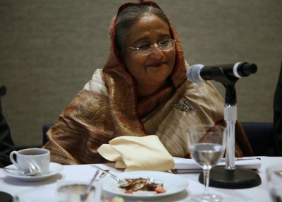 Bangladeshi Prime Minister Sheikh Hasina in New York City on September 22, 2010. 