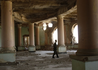 Mariam Ghani, A Brief History of Collapses, video, commissioned by the Sharjah Biennial X, 2011.