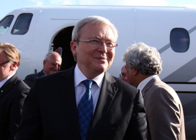 Kevin Rudd, Foreign Minister of Australia. (Mahmud Turkia/AFP/Getty Images)