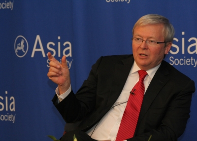 Australian Foreign Minister Kevin Rudd. (Asia Society/Bill Swersey)