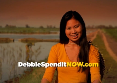 Screenshot from Pete Hoekstra's controversial ad.