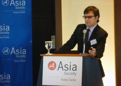 Brian Myers, Professor of International Studies, Dongseo University, in Seoul on October 16, 2012. (Asia Society Korea Center)