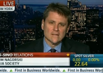 Asia Society Executive Vice President Tom Nagorski on CNBC this morning.