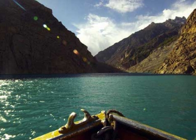 Niccolo Piazza's new documentary looks at climate change and water management in northern Pakistan's Karakoram Range. Above: Attabad Lake, Hunza Valley. (Niccolo Piazza)