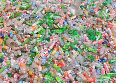 Empty plastic bottles in China. (Carsten ten Brink/Flickr)
