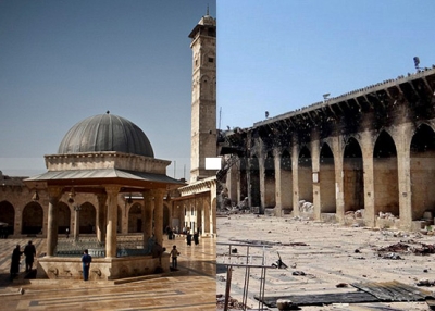 Umayyad Mosque in Aleppo, Syria. (Aleppo Media Center/Antiquities Coalition)