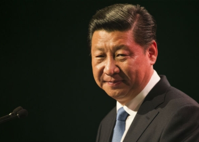Chinese President Xi Jinping addresses the audience at a luncheon at SkyCity Grand Hotel on November 21, 2014 in Auckland, New Zealand. (Greg Bowker/Getty Images)