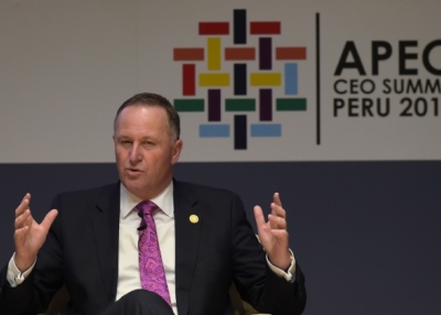 New Zealand Prime Minister John Key announced his resignation on Monday after eight years in office. (Rodrigo Buendia/AFP/Getty Images)