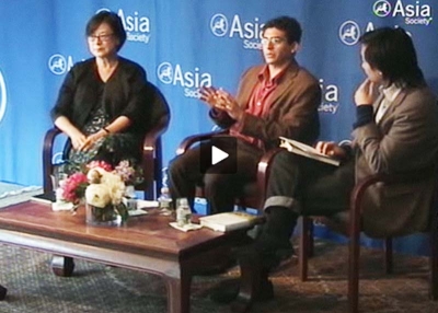L to R: Authors Mae Ngai and Aziz Rana speak with Ken Chen at Asia Society New York on October 7, 2010. 