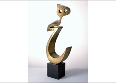 Parviz Tanavoli, Heech (Nothing), 1972. See description for complete attribution.