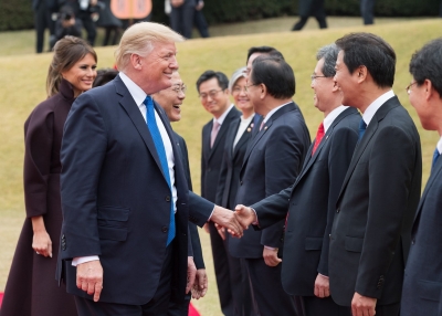 President Donald J. Trump and First Lady Melania Trump visit South Korea
