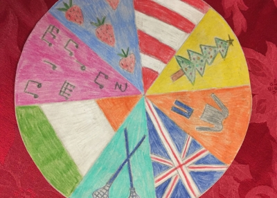 A cultural mandala made by a student.