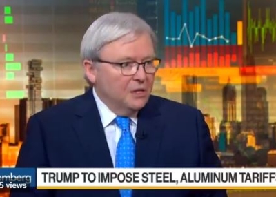 Kevin Rudd Bloomberg Interview, March 2, 2018