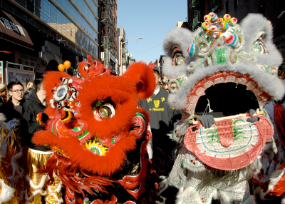 New York Chinatown Freemasons Lion Dancers