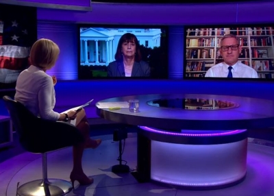 Wendy Cutler with Carl Bildt on BBC Newsnight