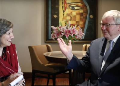 Jyoti Malhotra of The Print interviews Kevin Rudd, Asia Society Policy Institute President