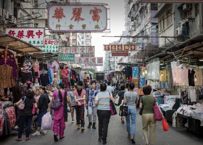 Hong Kong's Sham Shui Po market in October, 2013.