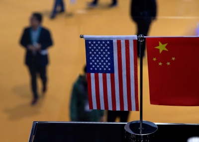 U.S.-China Flags
