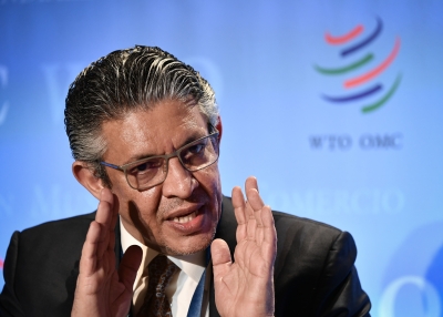 Mohammed al-Tuwaijri speaks at the WTO