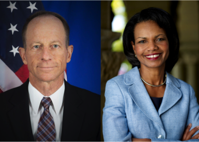 Condolezza Rice and David Stilwell