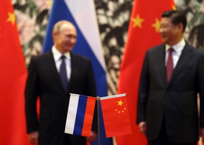 Xi Putin Flags