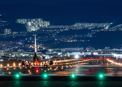 Osaka airport night - Urachan - Shutterstock