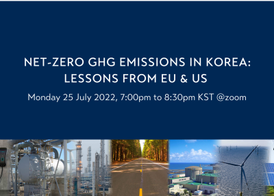 Net-Zero GHG Emissions in Korea: Lessons From EU and U.S. 