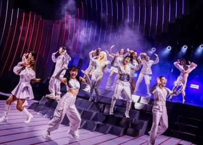 The cast of ‘KPOP,' the first Broadway show to celebrate Korean culture, led by real-life K-pop stars Luna from f(x), Bohyung from Spica, Kevin Woo from U-KISS, and Min from Miss A.
