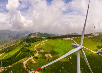 Wind Farm in Guangling County, Shanxi