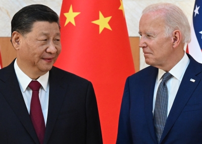 U.S. President Joe Biden and China's President Xi Jinping meet on the sidelines of the G20 Summit in 2022.