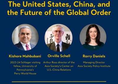 The United States, China, and the Future of the Global Order with Kishore Mahbubani and Orville Schell