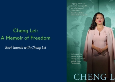 Header Image that reads Cheng Lei: A memoir of freedom.